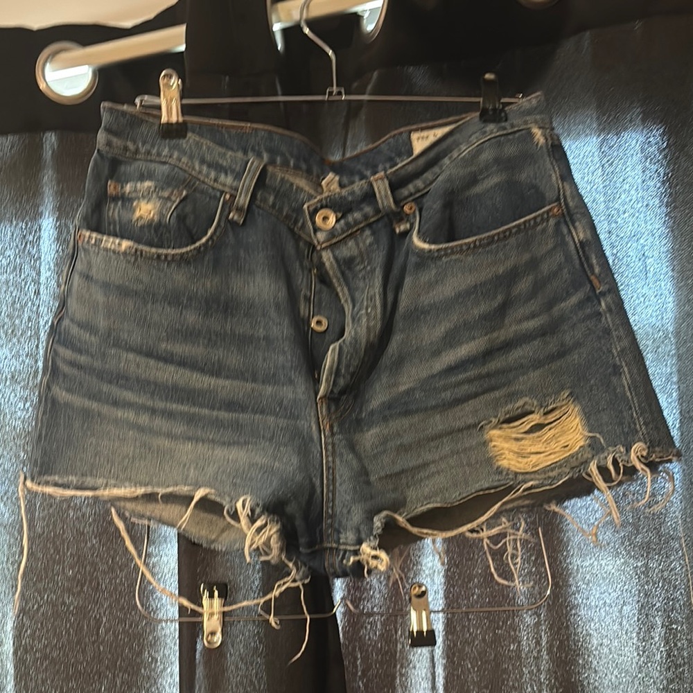 RAG & BONE Distressed Denim Shorts